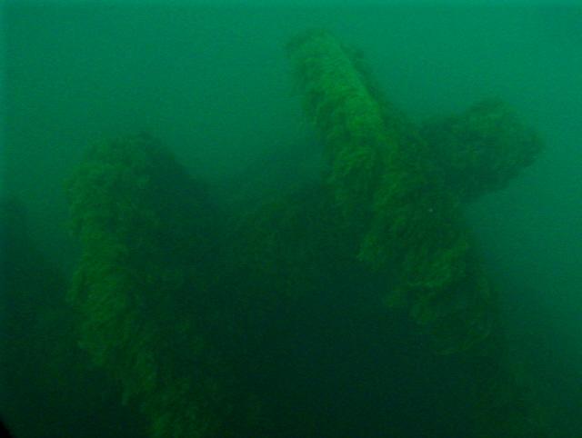 Paddle wheel of the Sea Bird, off Great Lakes Navel Station