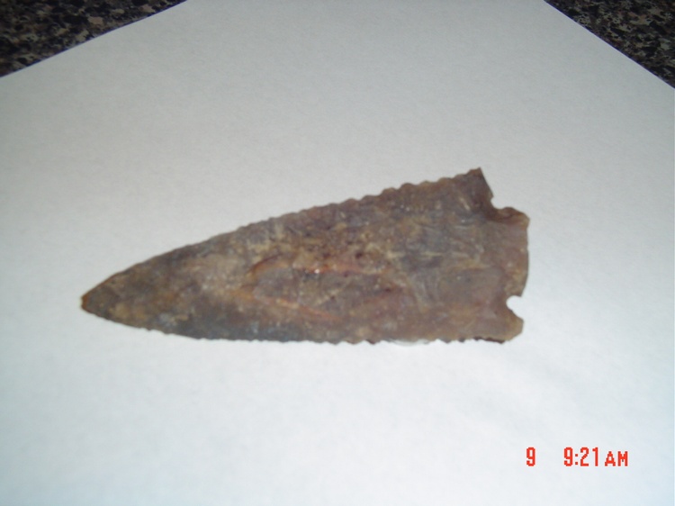 3 1/4 super sharp spear head in the cooper river