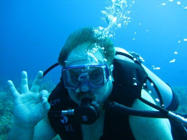 Me diving at Columbus Isle