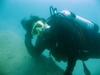 Yours truly diving at Portage Quarry, OH, Sept. of `07