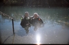 My Husband and My father-in-law at the Comal River