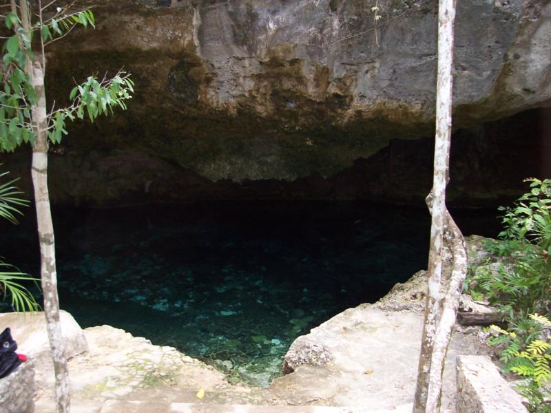 mouth of the cenote