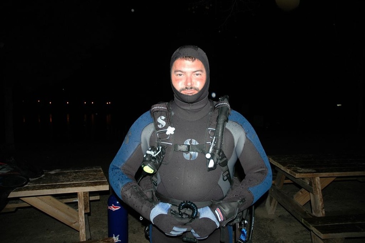 My Brother David (diver237) going diving with me at Vortex Springs