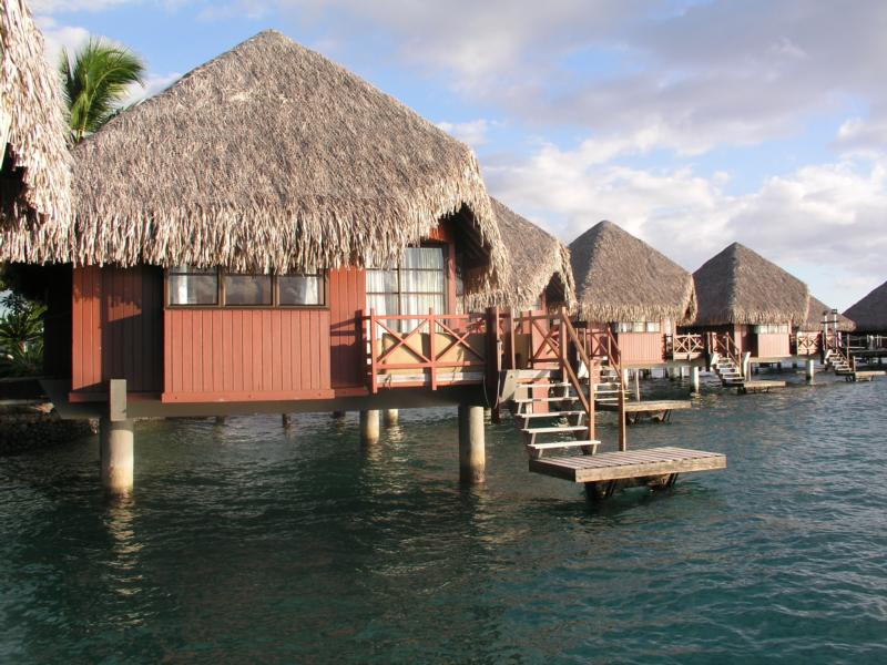 Bungaloes in Tahiti