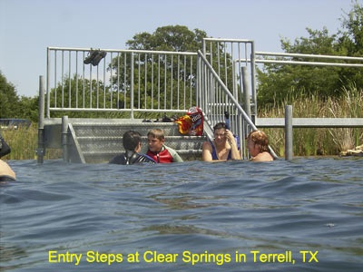 Entry steps at Clear Springs, 2005