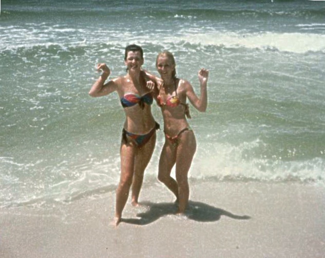 Me and my sister on Pensacola Beach Florida