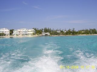 Leaving Stuart Cove`s in the dive boat