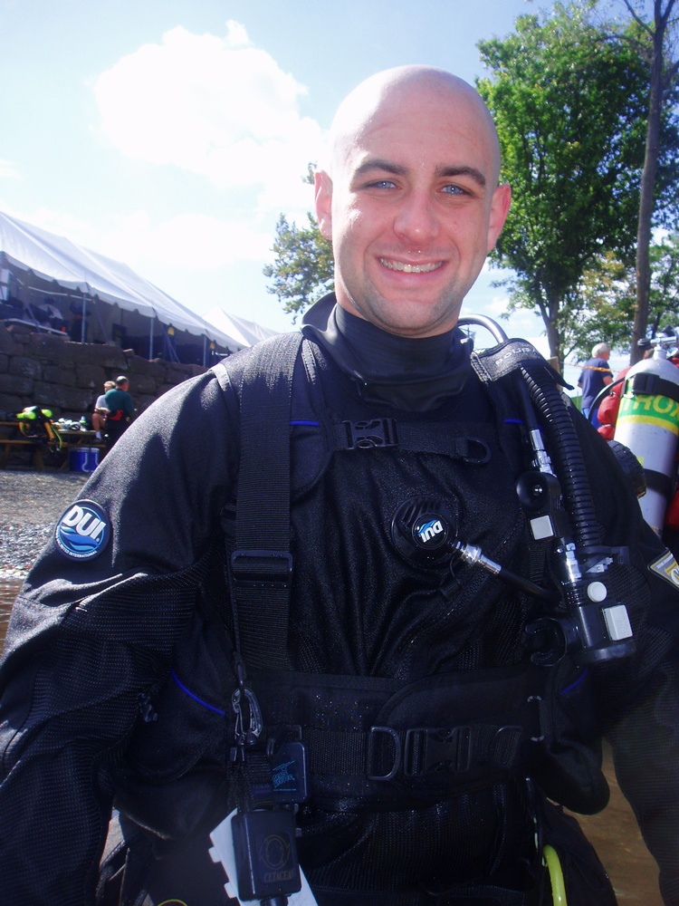 Drysuit at Brownstone Quarry