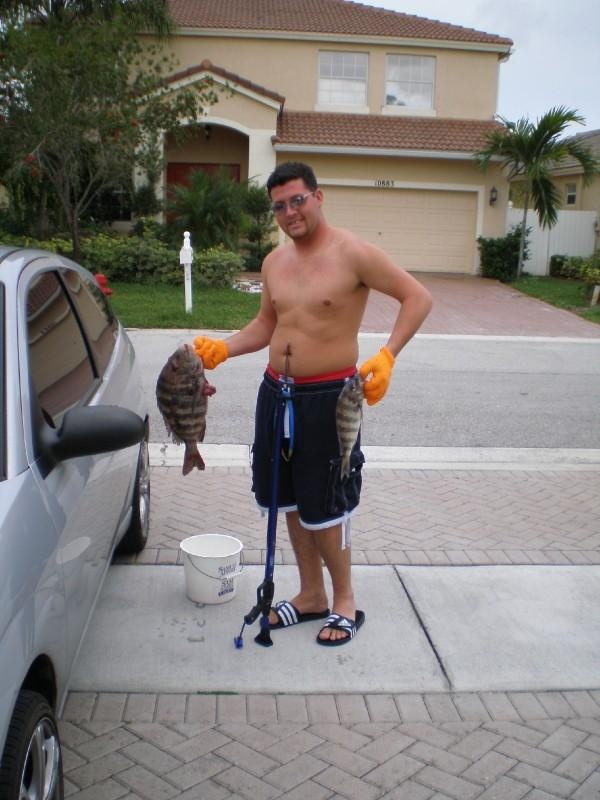 after my 30 minutes of spearfishing for the first time
