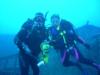 Scott and Terrie on the Emmons wreck
