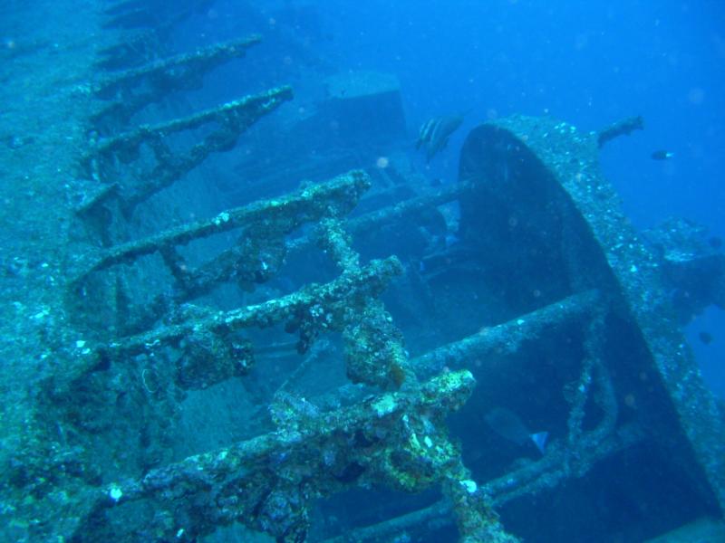 Uss Emmons port side railing