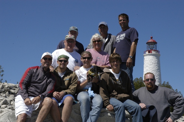 The Group at Cove Island Lighthouse, Georgian Bay