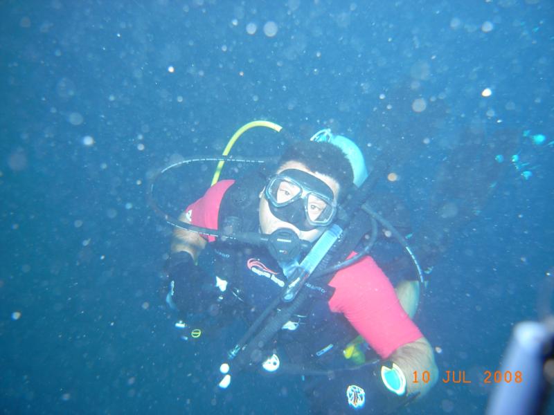 Me on a night dive