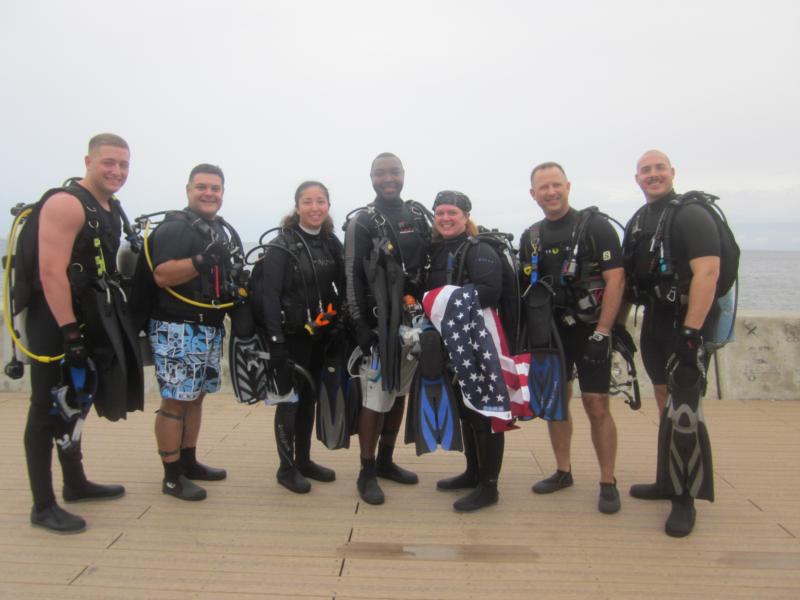 Military Reenlistment Underwater