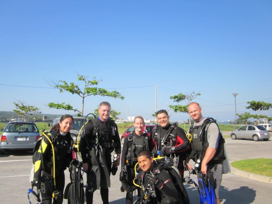 A few of us at Maeda Okinawa Japan