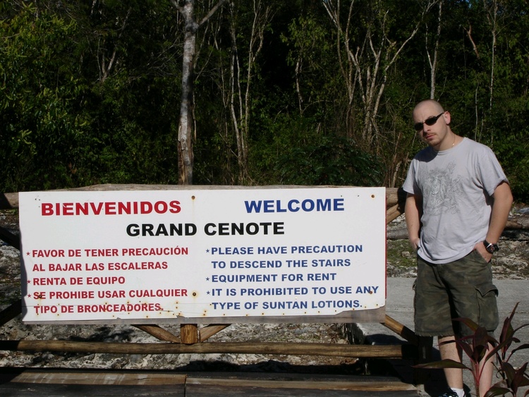 Me at Gran Cenote - Mexico - 2008