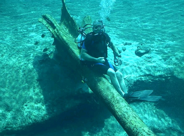 My brother at Morrison Spring, FL