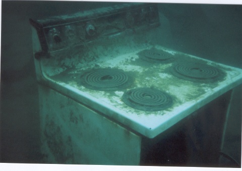 underwater stove at lake Rawlings