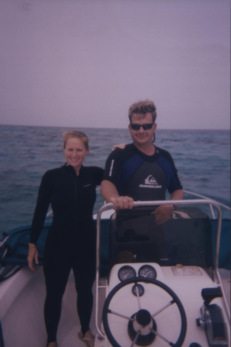 with my instructor in Key Largo