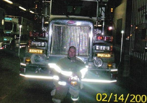 kneeling in front of heavy rescue