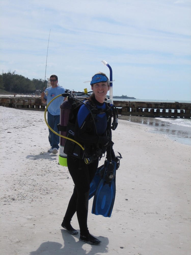 Going in for a beach dive 3/1/08