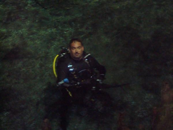 Mark after his night dive at Ginnie Springs