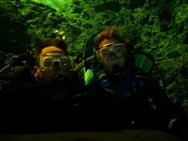 Mark and I in the Devil’s Ear - Ginnie Springs