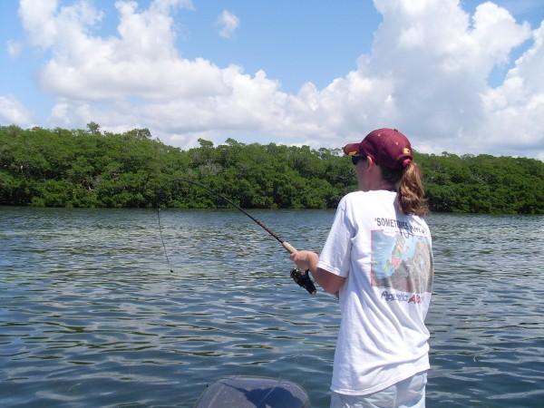 Me fishing for reds, but caught a shark instead.