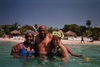 With AUE members Arlita & Kim in Roatan - rgalon