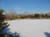 Ice covers the quarry