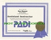 my Asistant Instructor certificate