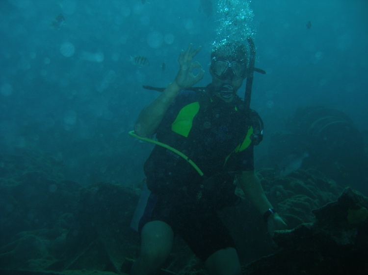 wreck diving  (wreck of Callie Cayman Island)