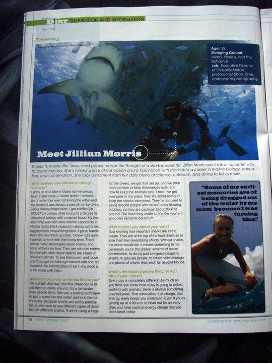 Jillian in Women’s Adventure Magazine