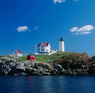 Dive site,,Nubble Lighthouse in York Maine