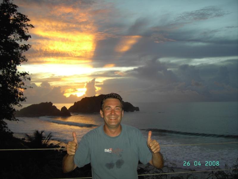 Sunset on Fernando de Noronha, Brazil