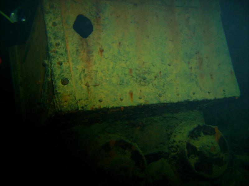 Mining Cart underwater in Bonne Terre, MO