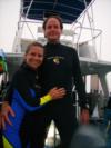 Me and Becky on the boat, Bahamas 2008