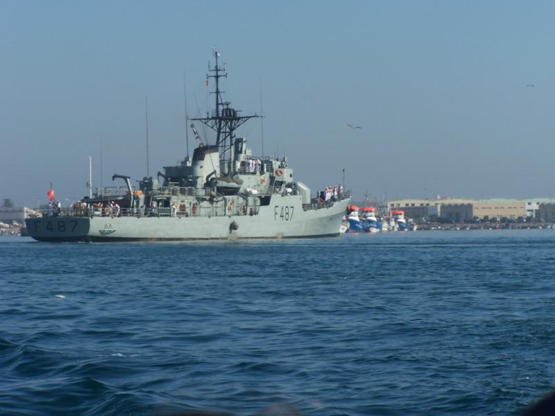 Portugese Navy corvet.  João Roby class F487 