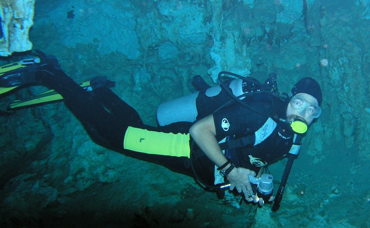 Diving a Cenote in Mexico