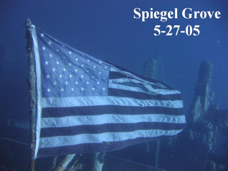 US Flag, Spiegel Grove from the CM Voyager