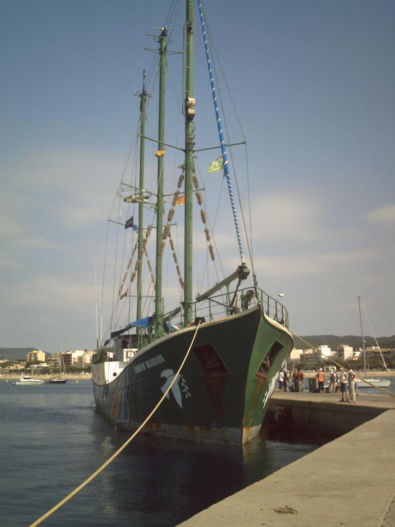 Rainbow Warrior - port in Palamos, Spain