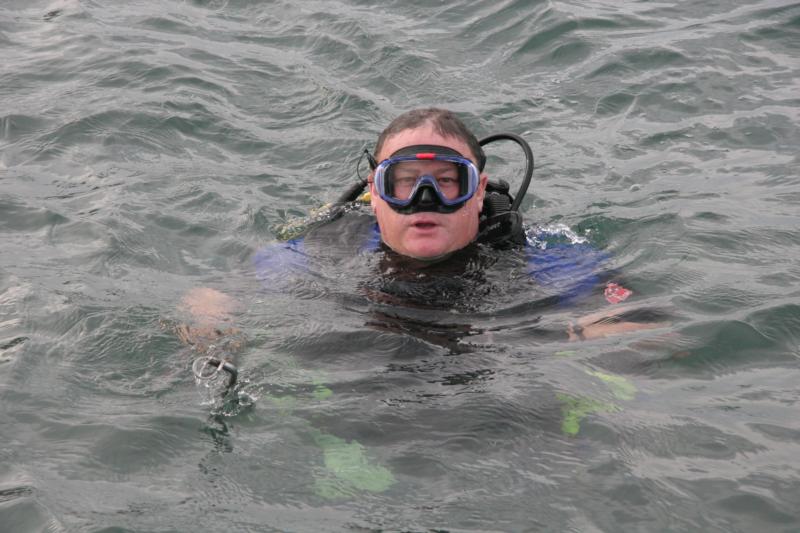 David in the water at Rotto