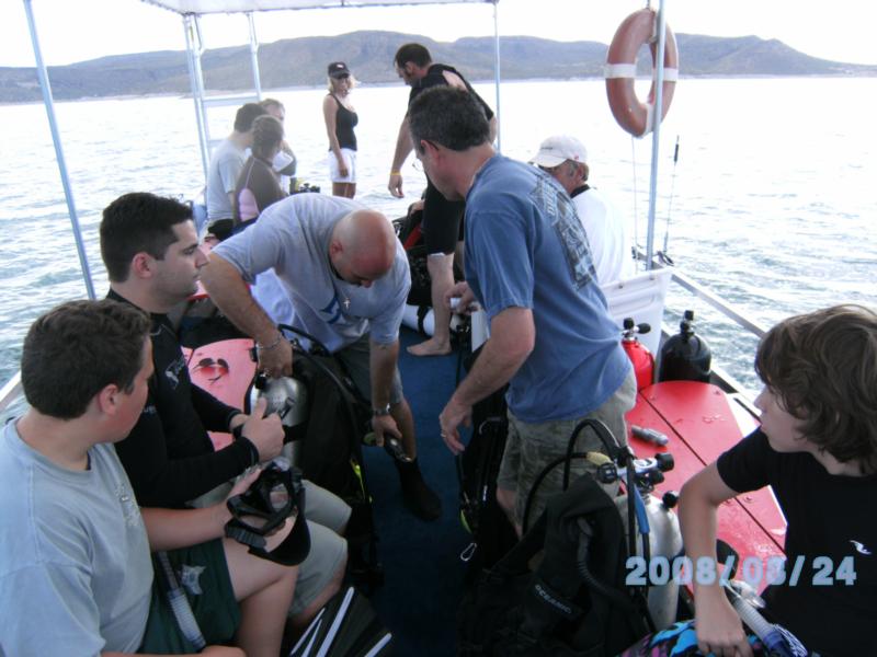 Aug 24th, Chris giving a helping hand before arriving to destination