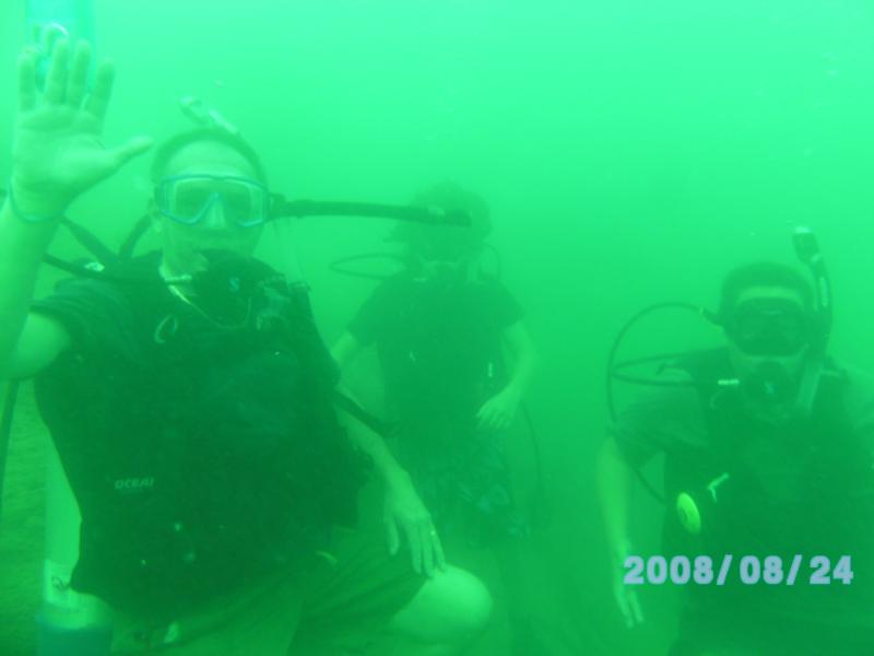 Aug 24th, Chris,Matthew,Nathan @ Scubateer Island