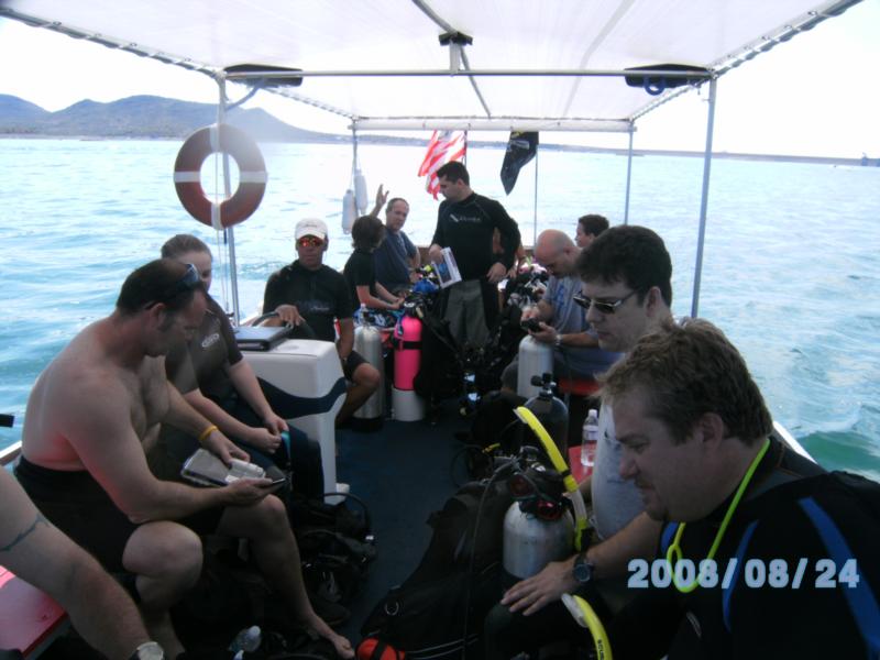 Aug 24th, Off for the 2nd dive, headed to The Fish Reef