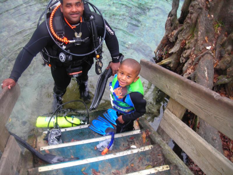 Proud Father and the New Jr. Diver