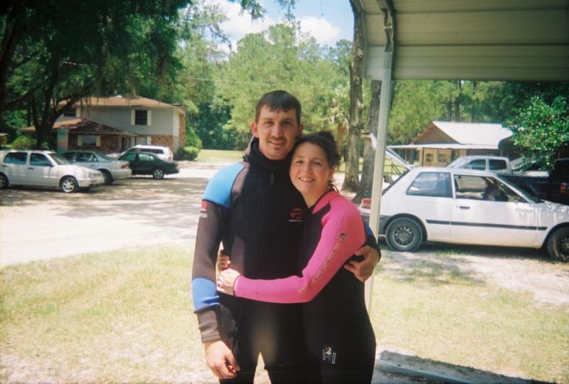 Dale & I before my first Dive ever.....