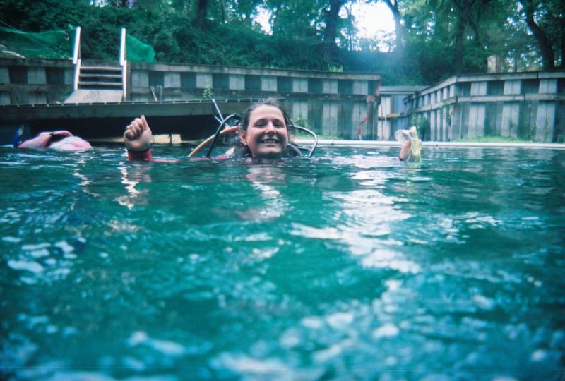 Me getting ready to down into the water.