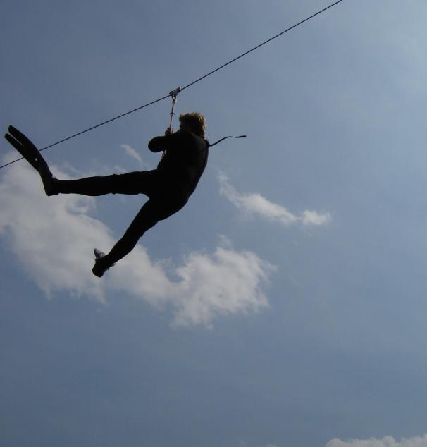 Zipline at Brownstone Quarry, CT