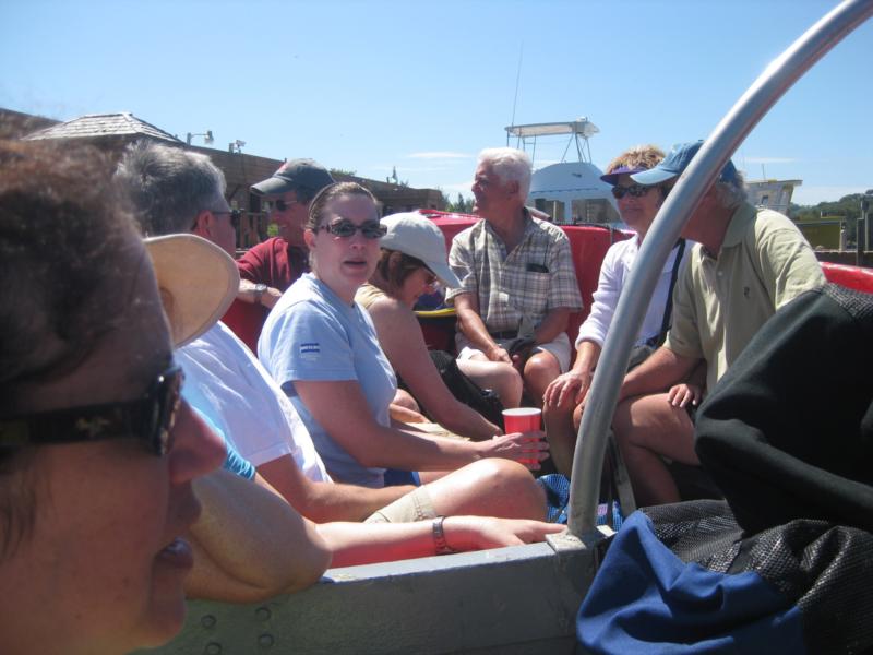 Water taxi to ground transportation - Roatan 2009